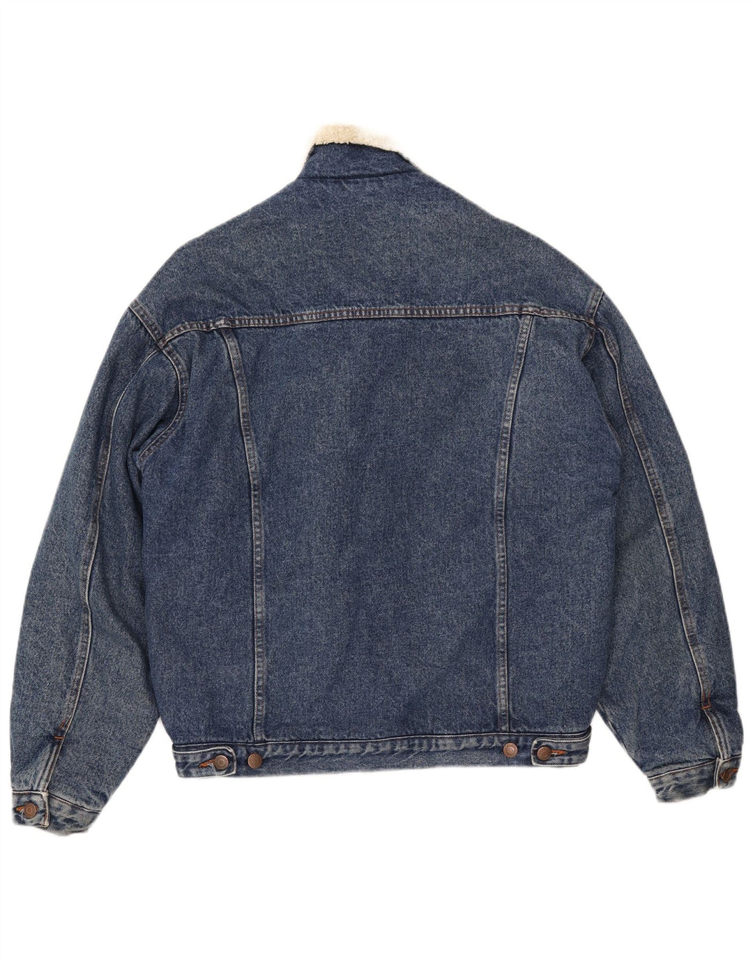 CASUCCI Veste en jean Sherpa pour homme UK 38 Bleu moyen Coton