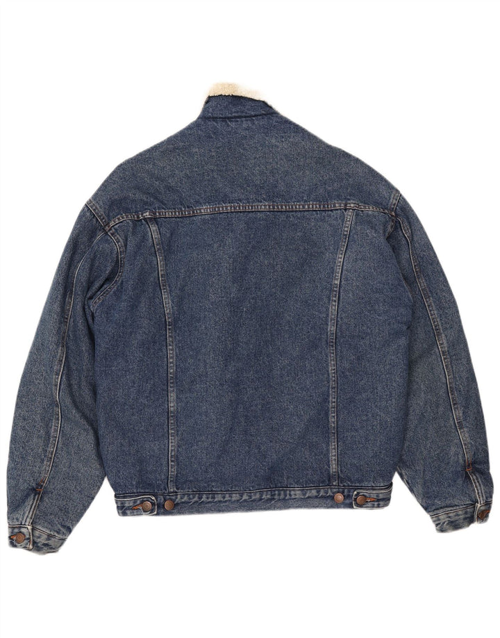 CASUCCI Veste en jean Sherpa pour homme UK 38 Bleu moyen Coton