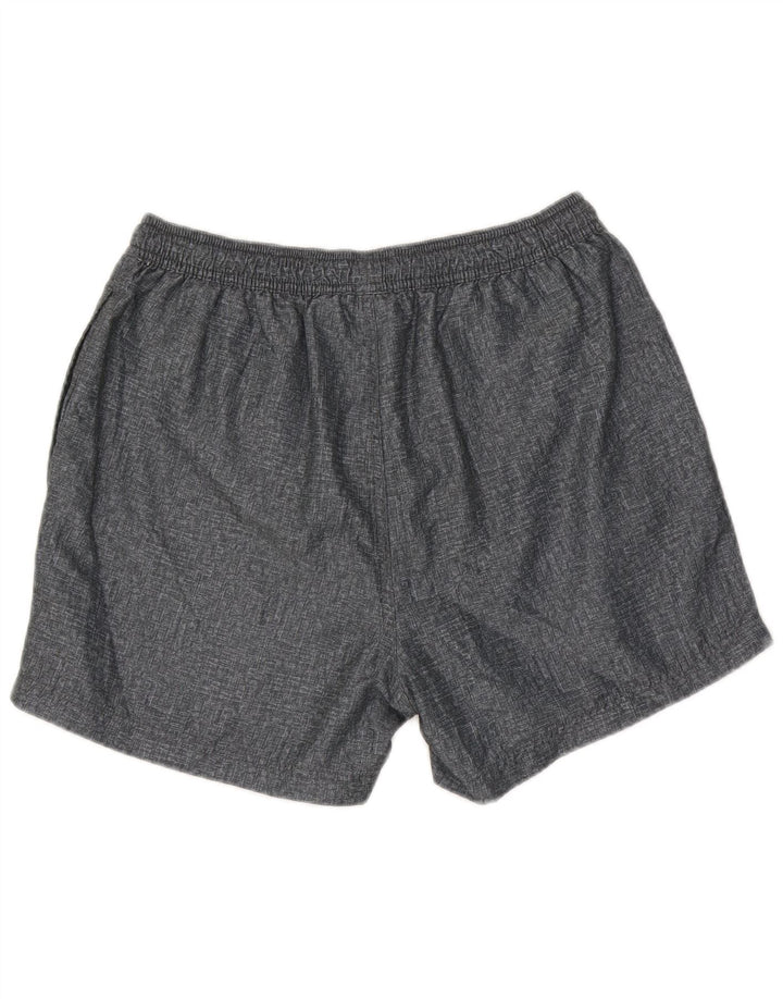 Short de sport vintage pour hommes grand polyester gris