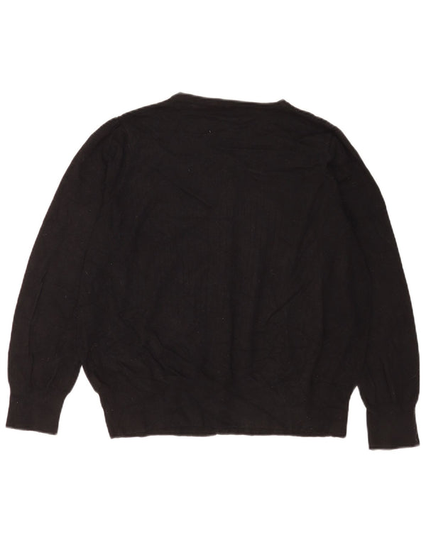 Marks & Spencer Pull Cardigan Femme UK 18 XL Noir Viscose