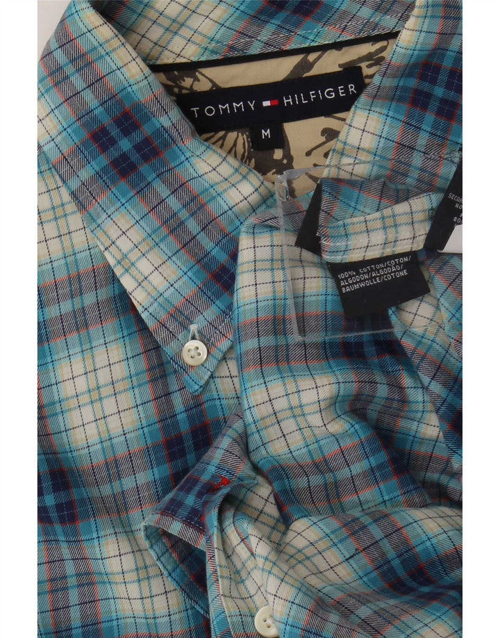 Tommy Hilfiger Chemise en flanelle homme bleu moyen à carreaux en coton