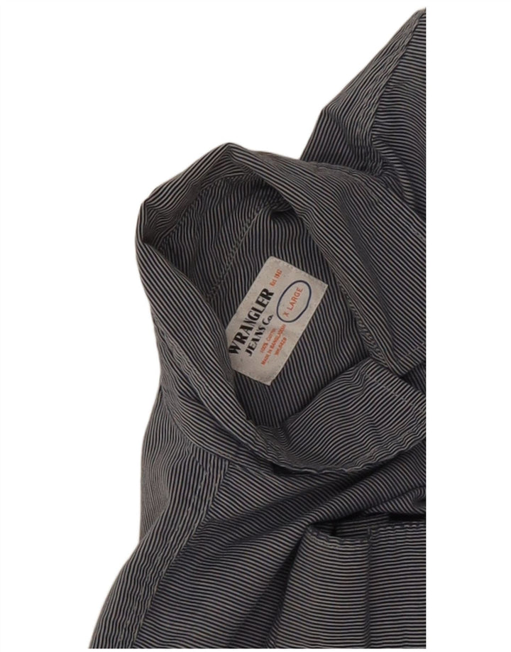 Wrangler Chemise Homme XL Bleu Rayure Coton