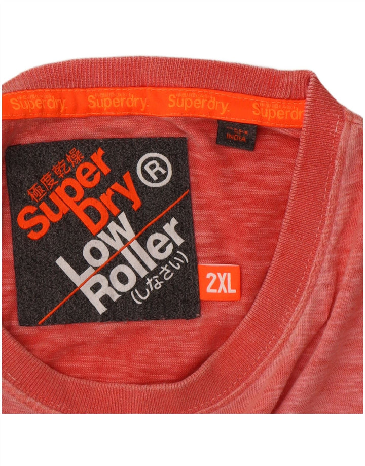 Superdry T-Shirt Low Roller Homme Rose 2XL