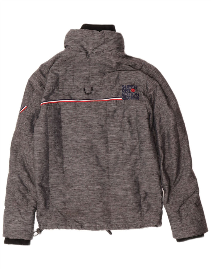 Superdry Veste coupe-vent pour hommes UK 34 XS Gris Nylon