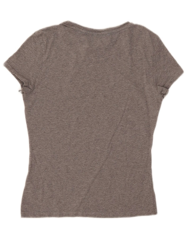Jack Wills T-shirt graphique pour femme UK 6 petit coton moucheté gris