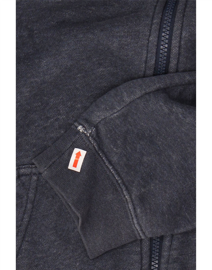 NIKE Pull à capuche zippé pour homme en coton bleu marine moyen