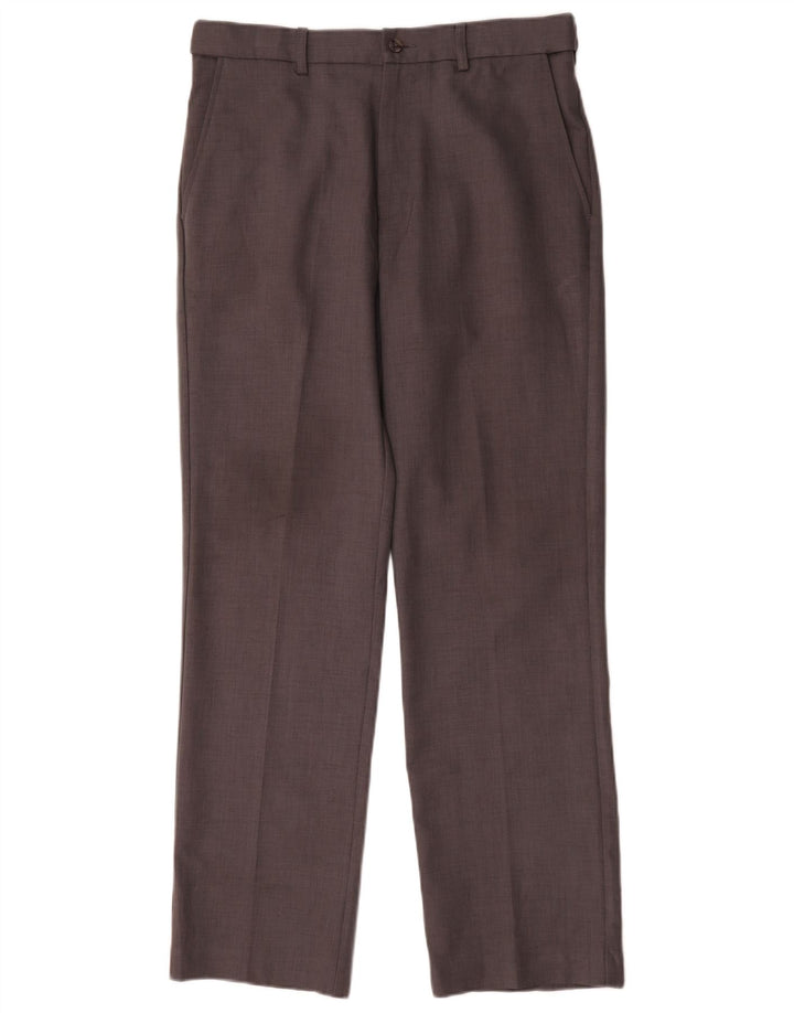 Farah Pantalon Chino Droit Homme W32 L31 Gris Polyester