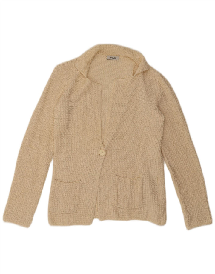 Max & Co. Cardigan pour femme UK 10 Petit lin beige