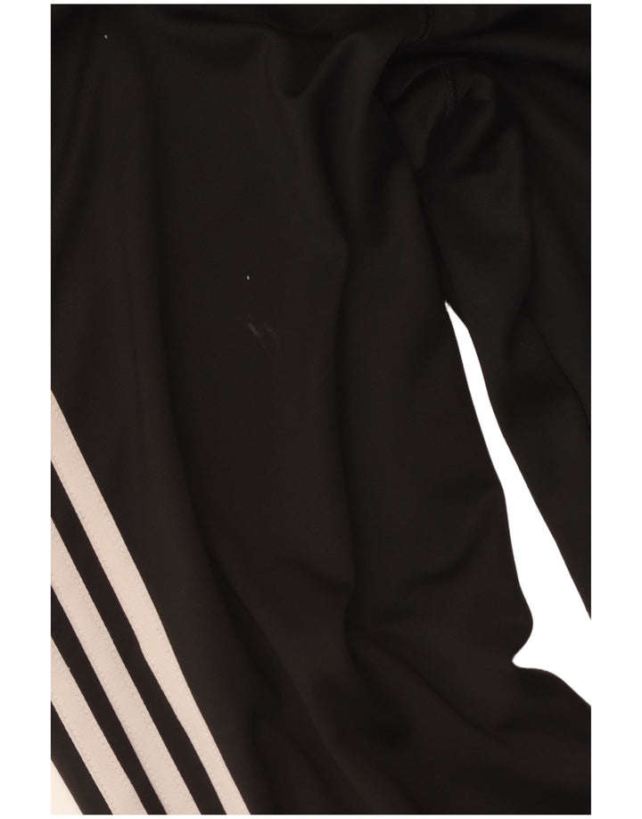 Adidas Femmes Climalite Capri Leggings UK 12/14 Moyen Noir Polyester
