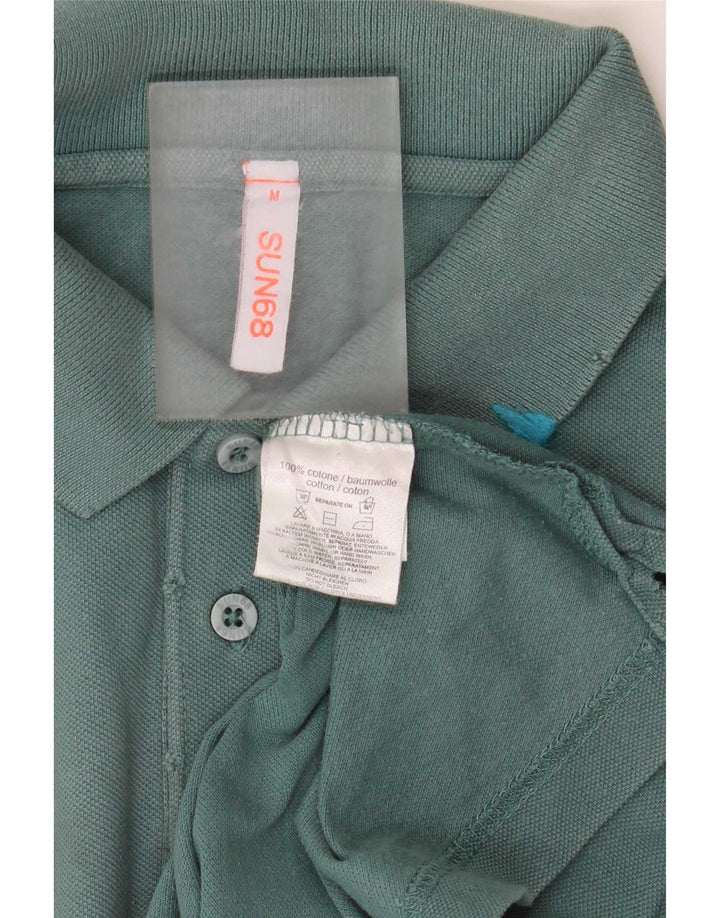 Sun68 Polo Homme Vert Moyen Coton