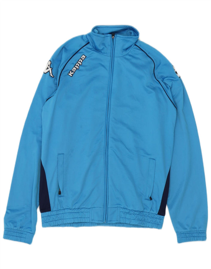 Kappa Veste de Survêtement Graphique Garçon 13-14 Ans Bleu Colorblock