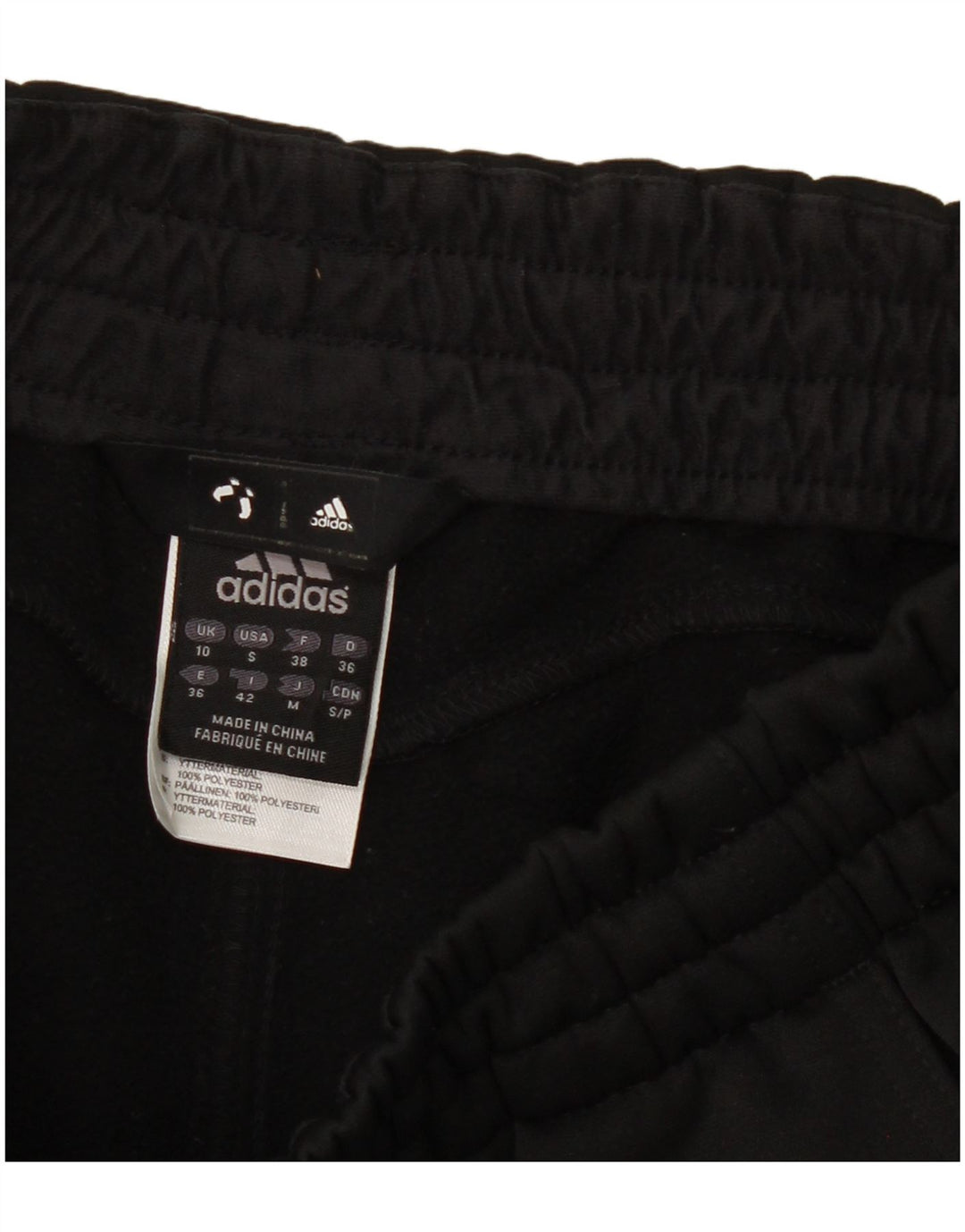 Adidas Pantalon de survêtement Climalite pour femme UK 10 Small Noir Polyester