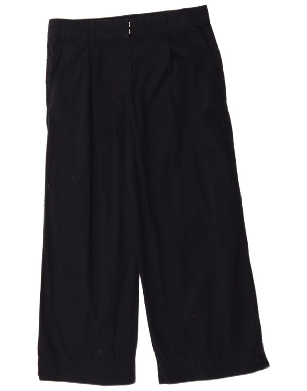 Marks & Spencer Pantalon décontracté pour femme UK 16 Large W36 L28 Bleu marine