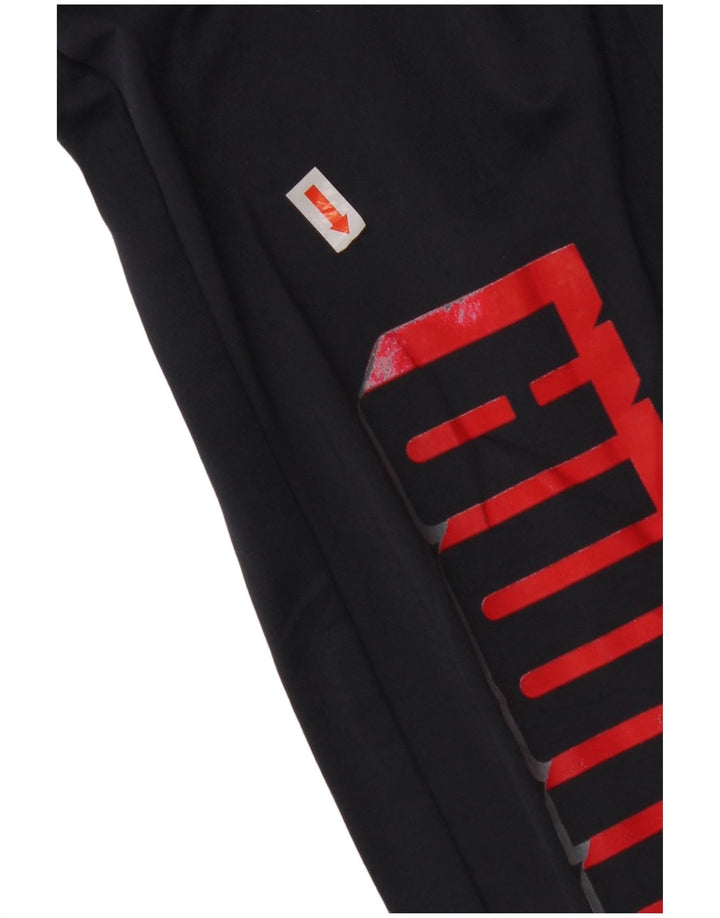 PUMA Pantalon de survêtement graphique pour garçon 13-14 ans Bleu marine Taille L