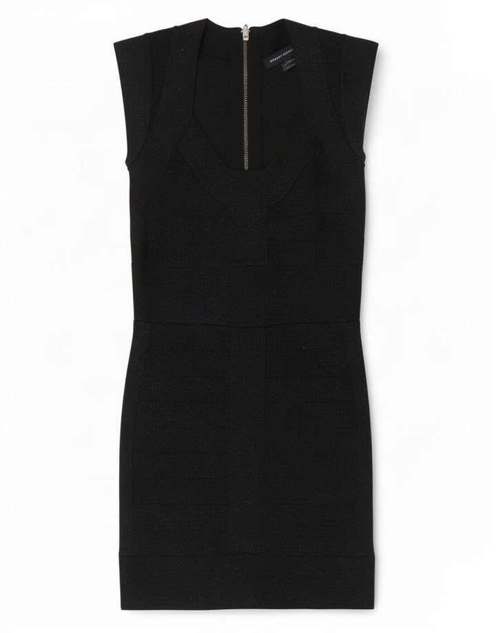 French Connection Robe fourreau pour femme UK 8 Small Noir Viscose