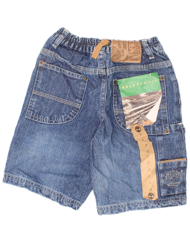 Timberland Short Cargo Denim Garçon 2-3 Ans W22 Bleu Coton