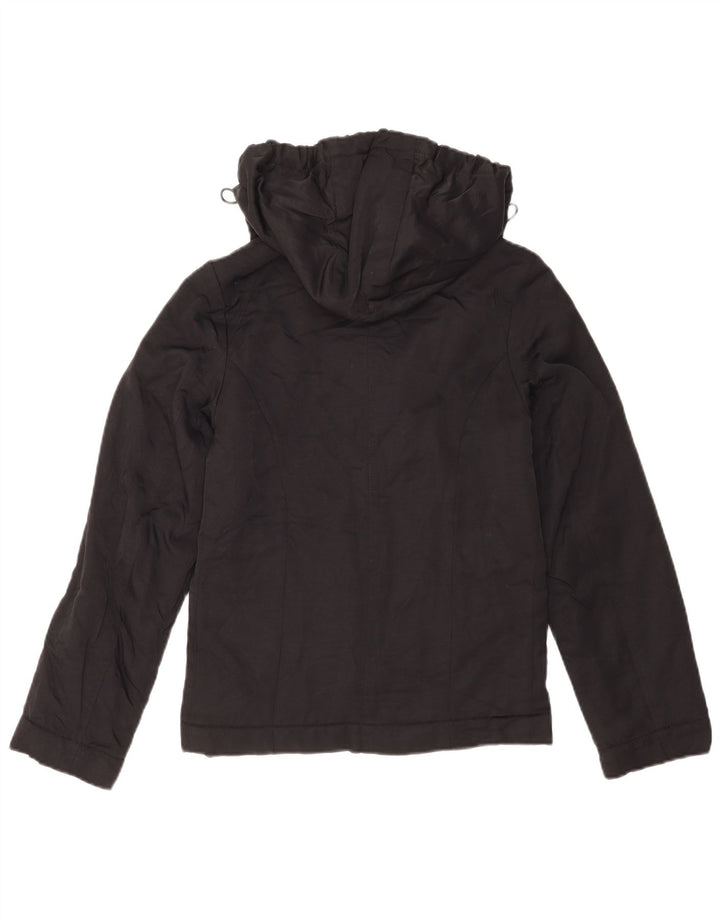 Gas Veste bomber à capuche pour femme UK 6 XS Noir Polyamide