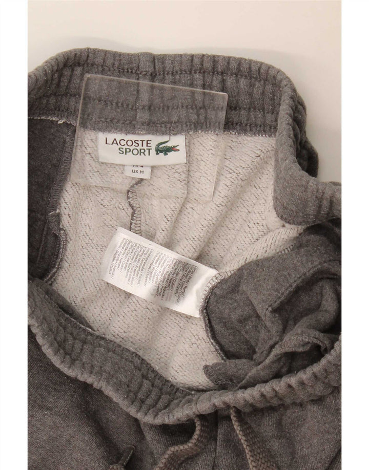 Lacoste Short de sport homme taille 4 coton moucheté gris moyen