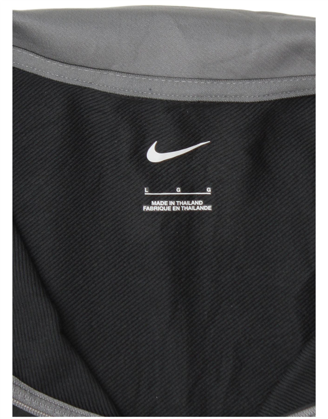 NIKE Haut de survêtement à col zippé pour homme Large Noir Polyester