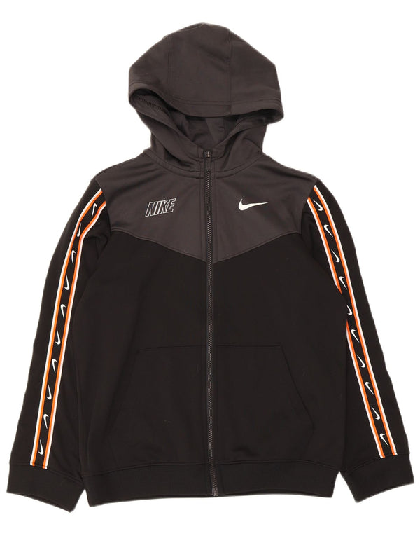 Nike Garçons Dri Fit Zip Sweat à capuche 12-13 ans Grand Noir Colorblock