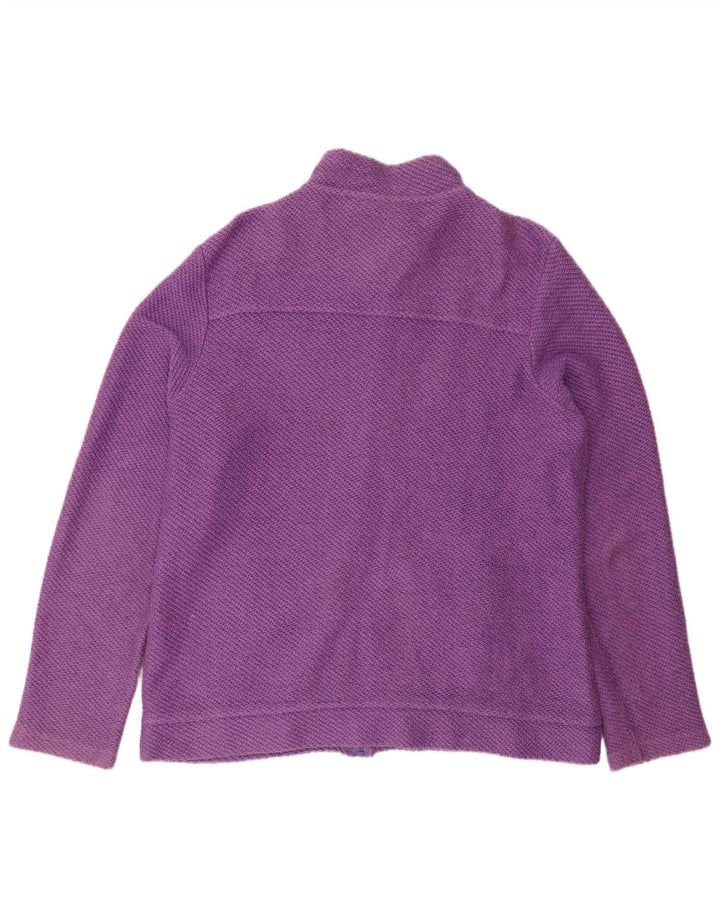 Weird Fish Pull cardigan pour femme UK 16 Grand coton violet