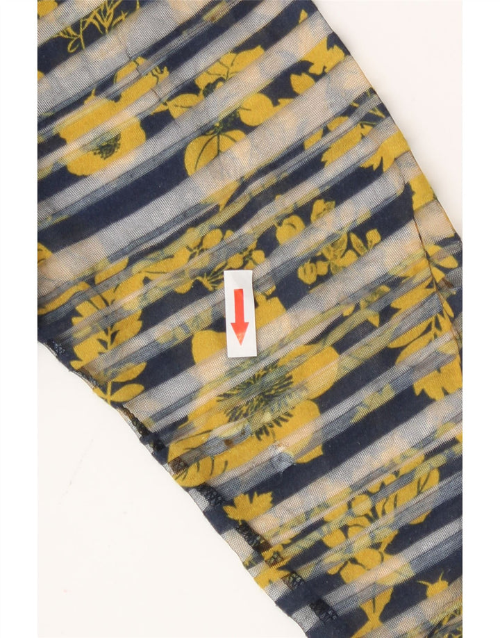 Desigual Haut surdimensionné à manches 3/4 pour femme UK 16 Grand motif floral multicolore