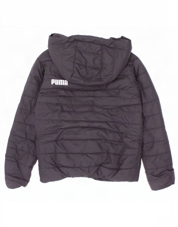 Puma Veste matelassée à capuche garçon 5-6 ans Noir Polyester