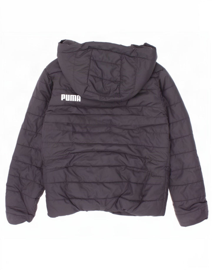 Puma Veste matelassée à capuche garçon 5-6 ans Noir Polyester