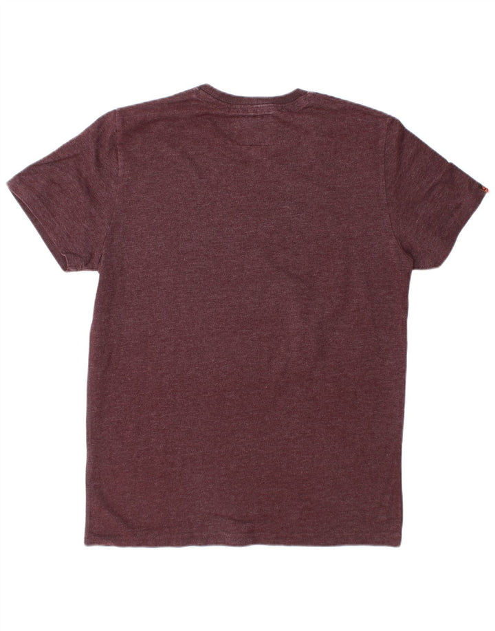 Superdry T-shirt graphique pour homme XL Bordeaux Polyester