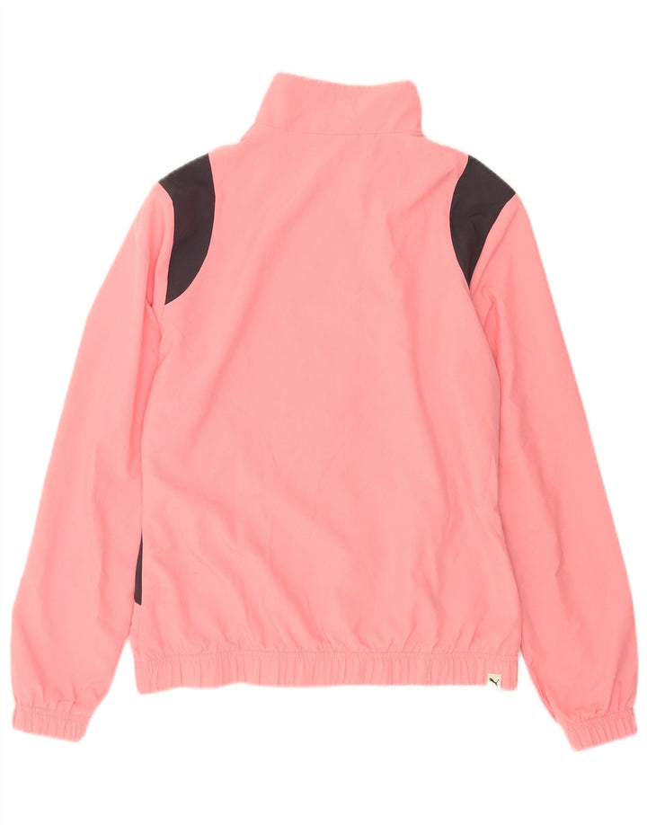 Puma Veste de survêtement pour femme UK 14 Polyester color block rose moyen