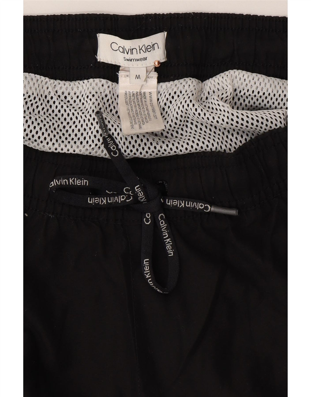 CALVIN KLEIN Short de Bain Graphique Homme Noir Moyen Polyester