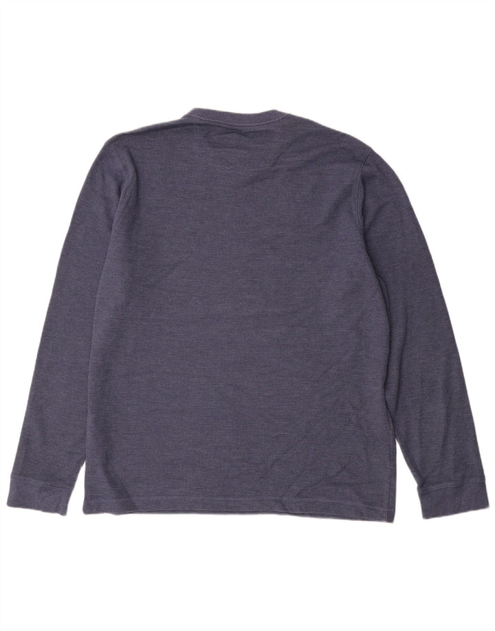EDDIE BAUER Haut Homme Manches Longues Grand Bleu Coton