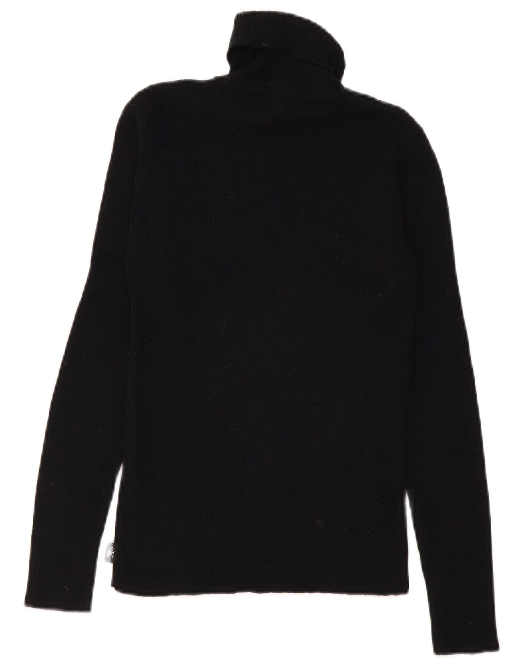 CALVIN KLEIN JEANS Pull col roulé pour femme UK 12 Medium Noir
