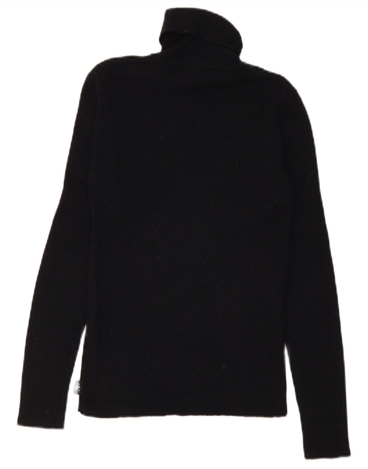 CALVIN KLEIN JEANS Pull col roulé pour femme UK 12 Medium Noir