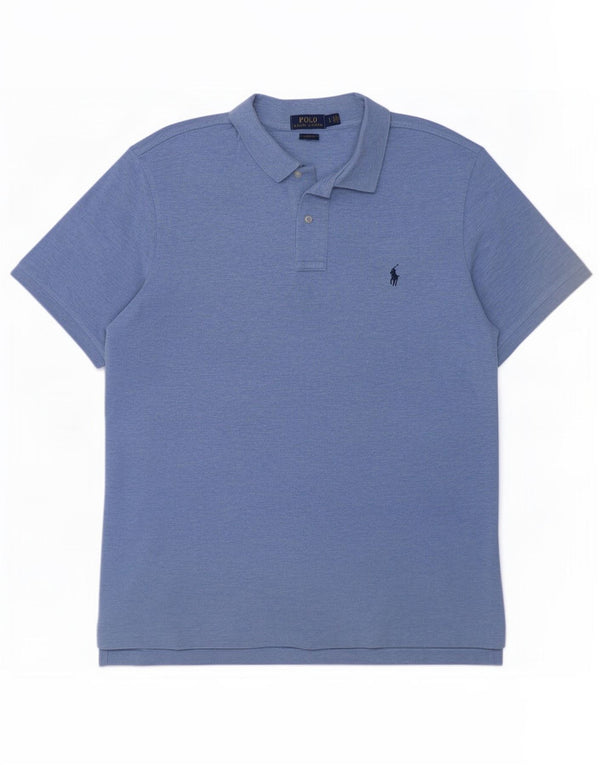 Polo Ralph Lauren Chemise coupe classique pour homme en coton bleu moyen