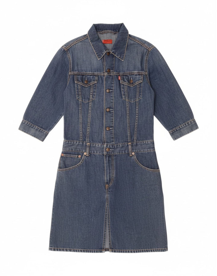 LEVI'S Robe en jean à manches 3/4 pour fille 11-12 ans Bleu moyen