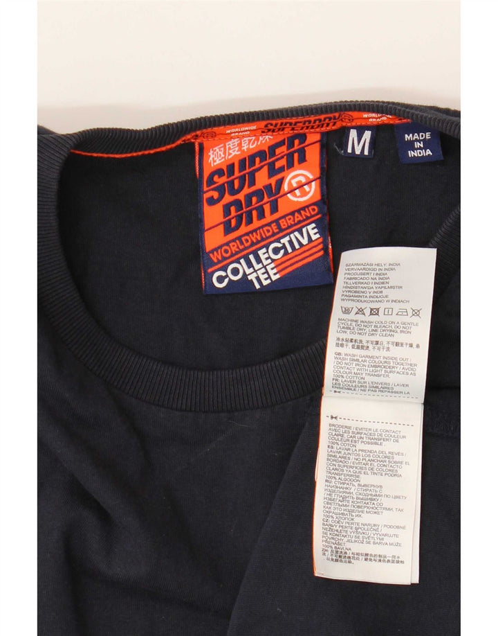 Superdry T-Shirt Homme Bleu Marine Moyen Coton