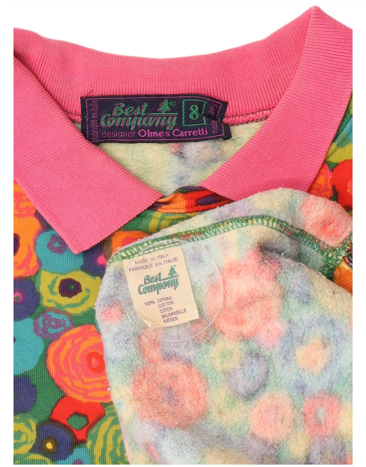 Best Company Sweat-shirt pour femme US 8 Medium Multicolore Floral