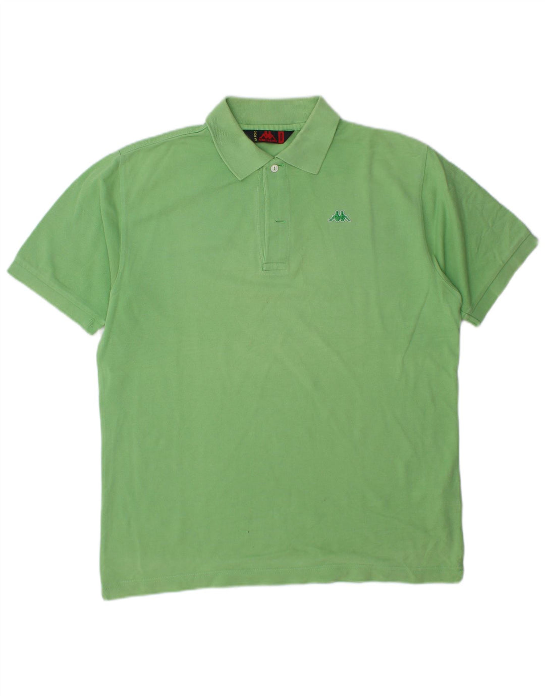 Kappa Polo Homme Vert Moyen Coton