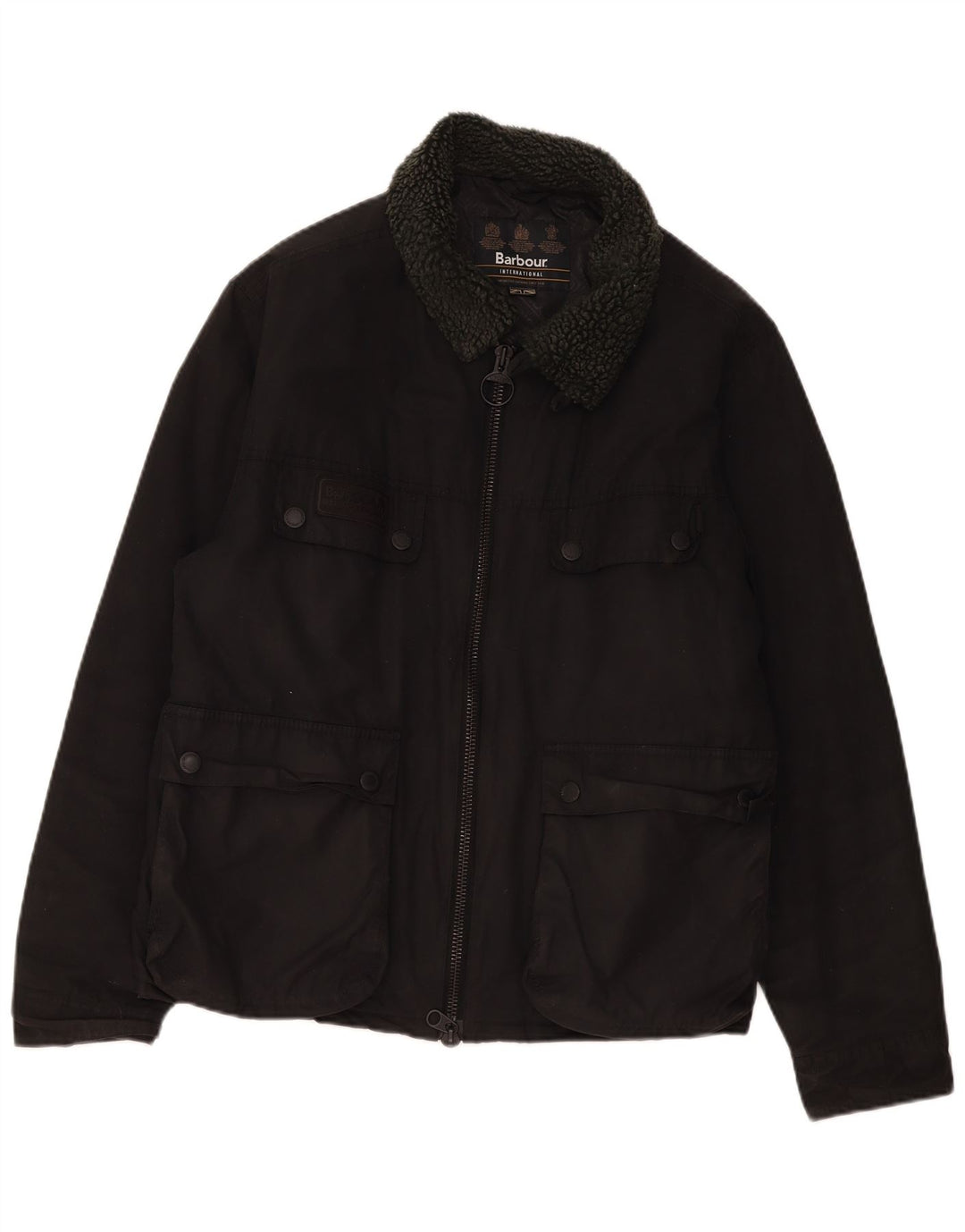 Barbour Veste Sherpa Utility Homme UK 44 2XL Coton Noir