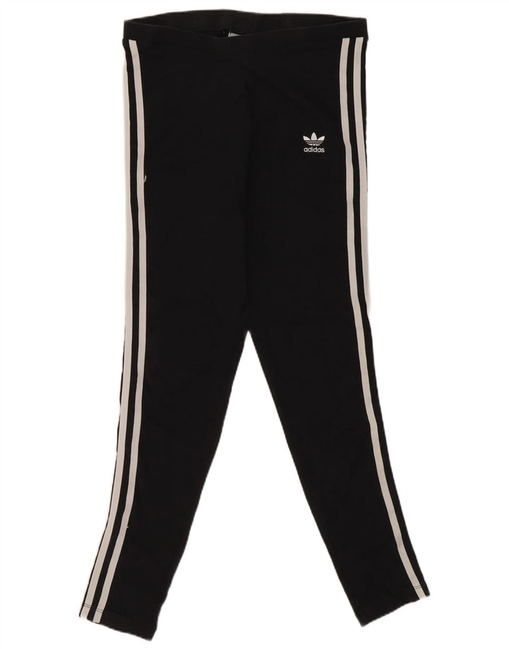 Adidas Leggings Femme UK10 Petit Noir Coton