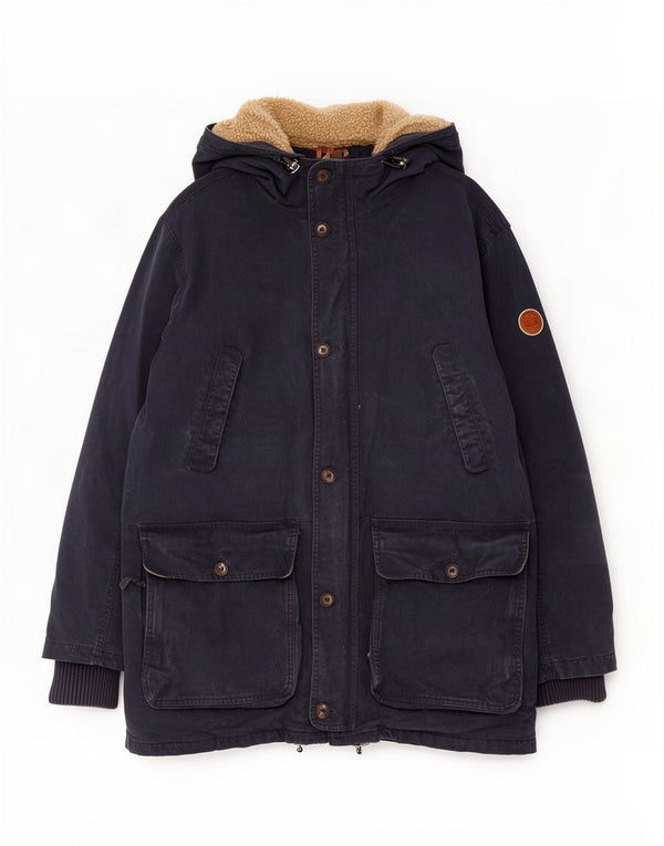 Timberland Manteau rembourré à capuche pour homme UK 42 XL Bleu marine Coton