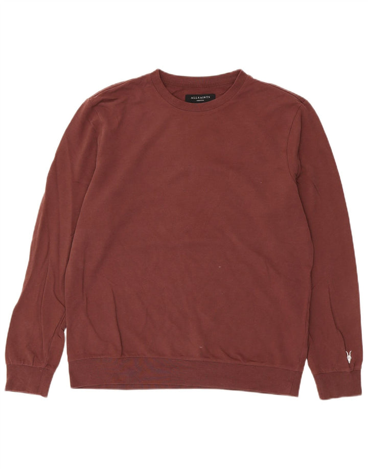 All Saints Sweat-Shirt Homme Marron Moyen Coton