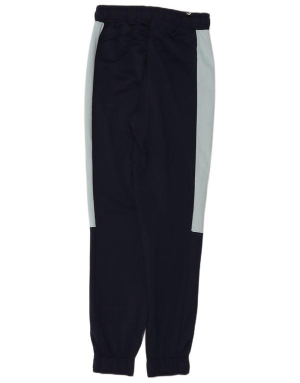 Puma Pantalon de survêtement pour homme Taille S Bleu marine Colorblock Polyester