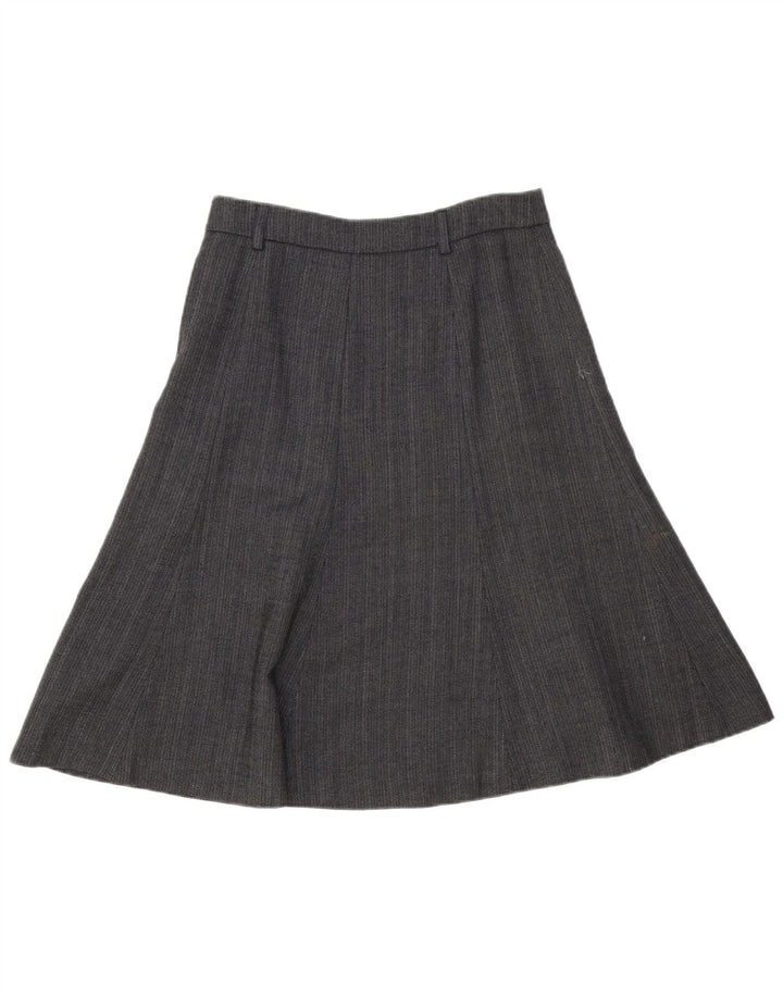J. Crew Jupe trapèze pour femme US 2 XS W28 Laine à chevrons gris