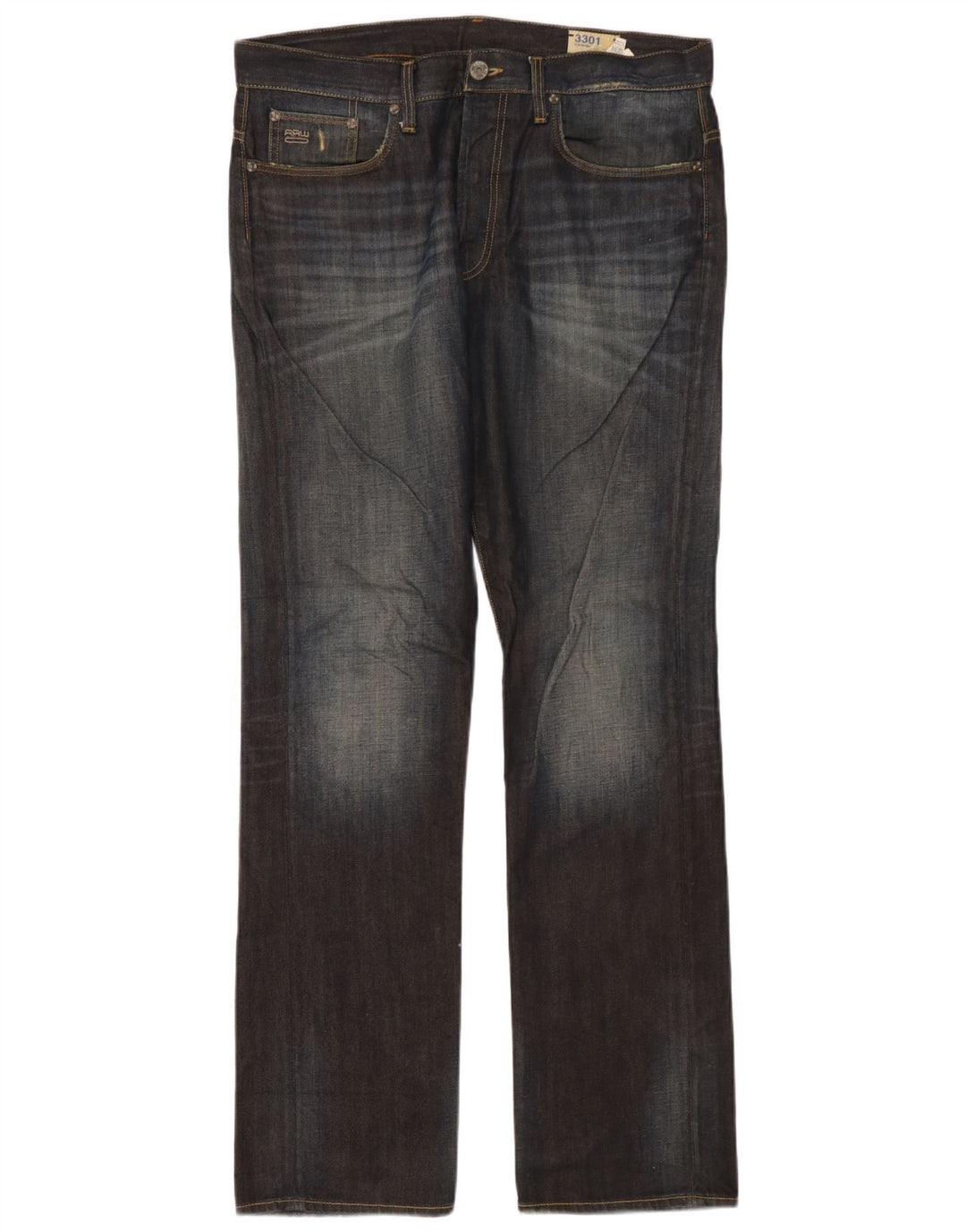 G-Star Jean Droit 3301 Homme W34 L34 Bleu