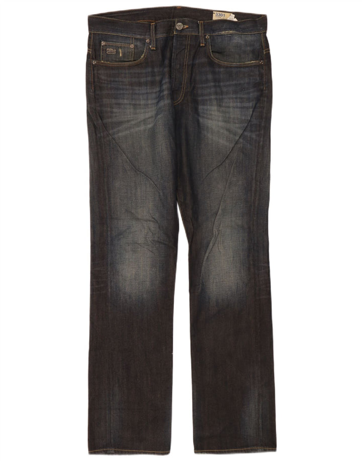 G-Star Jean Droit 3301 Homme W34 L34 Bleu