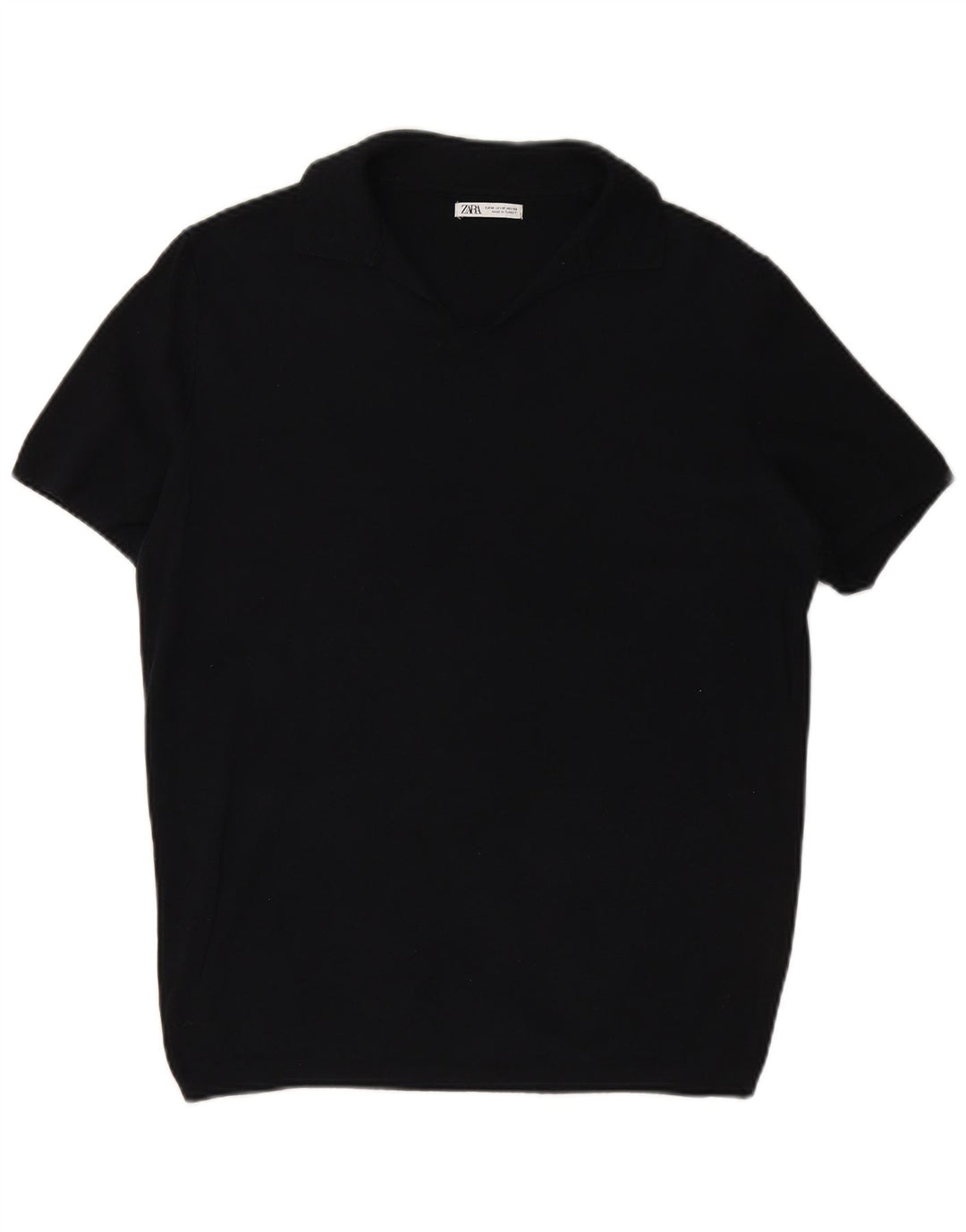 ZARA Polo Homme Bleu Marine Moyen