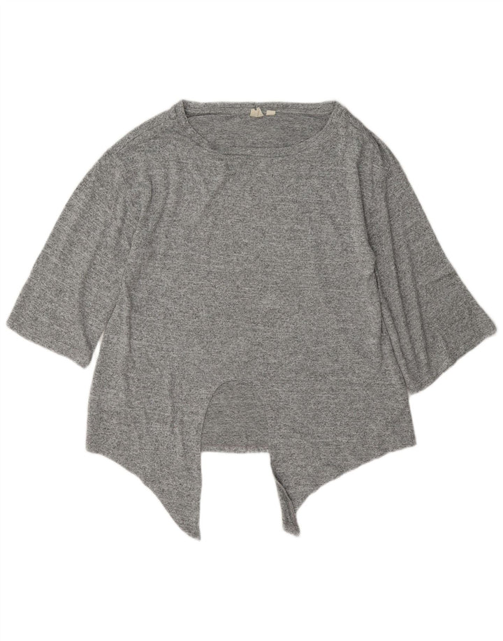 Gap Tunique Asymétrique Oversize Femme UK 6 XS Gris Moucheté Polyester