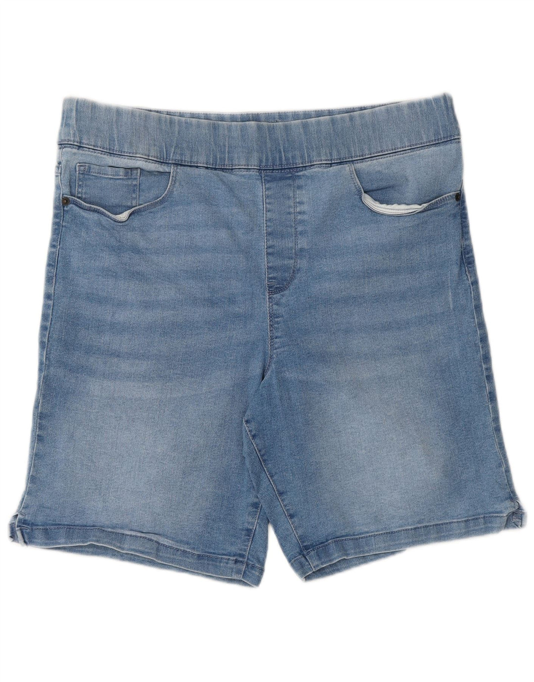 DKNY Short en Jean Femme Large W34 Bleu Coton